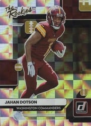 2022 Donruss The Rookies Jahan Dotson #TR-10 card