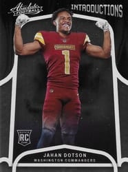 2022 Panini Absolute Introductions Jahan Dotson #INT-9 card