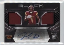 2022 Panini Black Rookie Signature Materials Jahan Dotson #RSM-JDO card