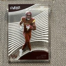 2022 Panini Chronicles Clear Vision Rookies Jahan Dotson #CVR-19 card