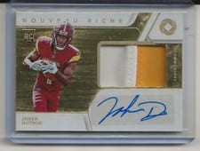 2022 Panini Gold Standard Nouveau Riche Patch Autograph Jahan Dotson #NRP-JDO card