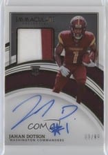 2022 Panini Immaculate Collection Jahan Dotson #109 card