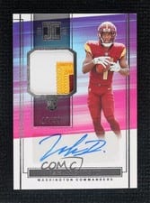 2022 Panini Impeccable Rookie Patch Autos Jahan Dotson #RPA-JDO card