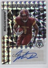 2022 Panini Mosaic Rookie Autographs Mosaic Jahan Dotson #RAM-JD card