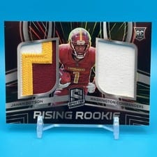 2022 Panini Spectra Rising Rookie Materials Jahan Dotson #RRM-JDO card