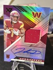 2022 Panini XR Rookie Swatch Autographs Jahan Dotson #RSA-JD card