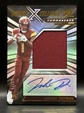 2022 Panini XR Rookie Xcellence Autograph Swatches Jahan Dotson #RXE-JD card