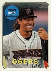2018 Topps Heritage Minor League Base Set Jahmai Jones #213 card
