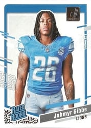 2023 Donruss Rated Rookie Portrait Jahmyr Gibbs #6 card