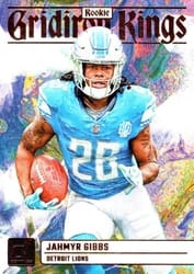 2023 Donruss Rookie Gridiron Kings Jahmyr Gibbs #RGK-6 card
