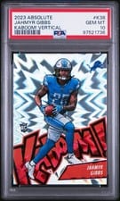 2023 Panini Absolute Kaboom - Vertical Jahmyr Gibbs #K38 card