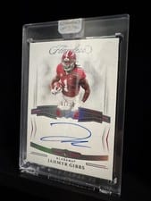 2023 Panini Flawless Collegiate Flawless Rookie Gems Signatures Jahmyr Gibbs #8 card