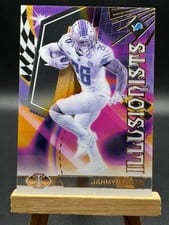 2023 Panini Illusions Illusionists Jahmyr Gibbs #14 card