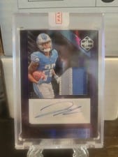 2023 Panini Limited Rookie Patch Autographs Jahmyr Gibbs #112 card
