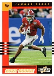2023 Score 2003 Throwback Rookies Jahmyr Gibbs #9 card