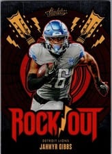 2024 Panini Absolute Rock Out Jahmyr Gibbs #RO-JGS card