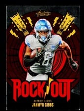 2024 Panini Absolute Rock Out Jahmyr Gibbs #RO-JGS card