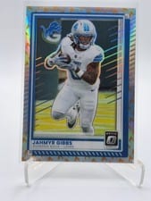 2025 Panini Donruss Optic Jahmyr Gibbs Holo #79 card
