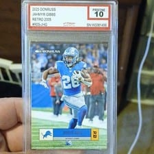 2025 Panini Donruss Retro 2005 Jahmyr Gibbs #R05-JHG card