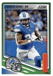 2025 Score Base Set Jahmyr Gibbs #33 card