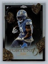 2025 Topps Chrome Fortune 15 Jahmyr Gibbs #F15-12 card