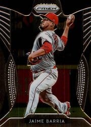 2019 Panini Prizm Base Set Jaime Barria #41 card