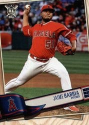 2019 Topps Big League Base Set Jaime Barria #126 card