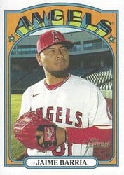 2021 Topps Heritage Base Set Jaime Barria #219 card