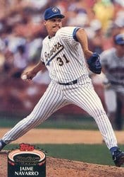 1992 Stadium Club Base Set Jaime Navarro #87 card