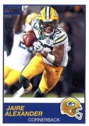 2019 Score Base Set Jaire Alexander #231 card