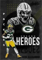 2021 Panini Absolute Unsung Heroes Jaire Alexander #10 card