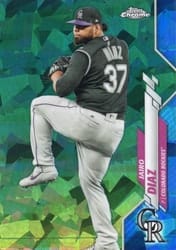 2020 Topps Chrome Update Sapphire Edition Base Set Jairo Diaz #U-151 card