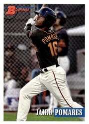 2021 Bowman Heritage Base Set Jairo Pomares #161 card