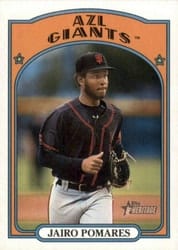 2021 Topps Heritage Minor League Base Set Jairo Pomares #75 card