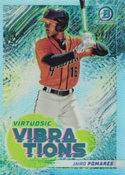 2022 Bowman Virtuosic Vibrations Jairo Pomares #VV-18 card