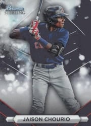2023 Bowman Sterling Base Set Jaison Chourio #BSP-96 card