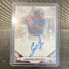 2023 Bowman Sterling Prospect Autographs Jaison Chourio #PA-JCO card