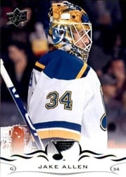 2018-19 Upper Deck Base Set Jake Allen #411 card