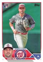 2023 Topps Update Base Set Jake Alu #US25 card