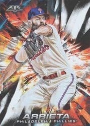 2018 Topps Fire Base Set Jake Arrieta #167 card