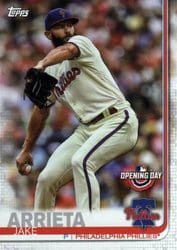 2019 Topps Opening Day Base Set Jake Arrieta #179 card