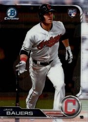 2019 Bowman Chrome Base Set Jake Bauers #3 card