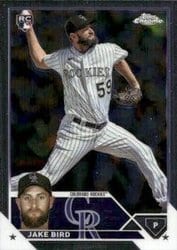 2023 Topps Chrome Update Base Set Jake Bird #USC27 card