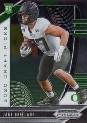 2020 Panini Prizm Draft Picks Base Set Jake Breeland #132 card