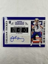 2019 Panini Contenders Draft Picks Jake Browning #279 card