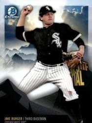 2018 Bowman Chrome Peaks of Potential Jake Burger #PP-JB card