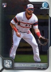2022 Bowman Chrome Base Set Jake Burger #47 card
