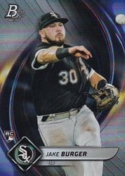 2022 Bowman Platinum Base Set Jake Burger #82 card