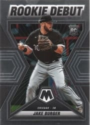 2022 Panini Mosaic Rookie Debut Jake Burger #RD-18 card