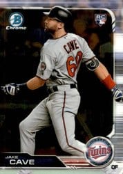 2019 Bowman Chrome Base Set Jake Cave #5 card